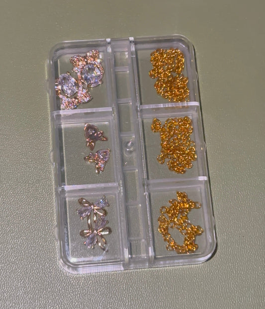 Pre Cut Chains/Charm Kit (Gold)