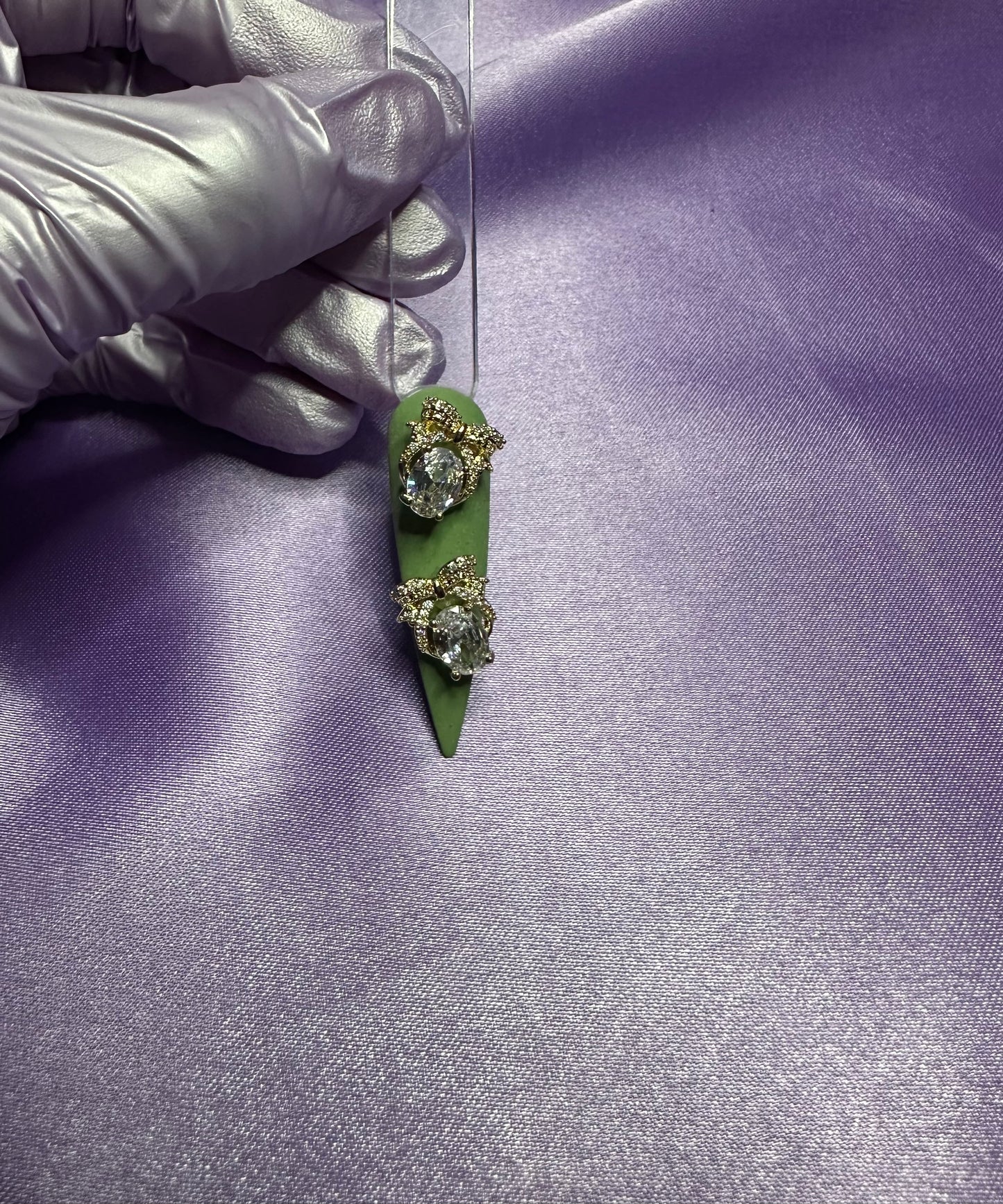Bow Stone Charms