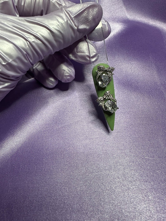 Bow Stone Charms