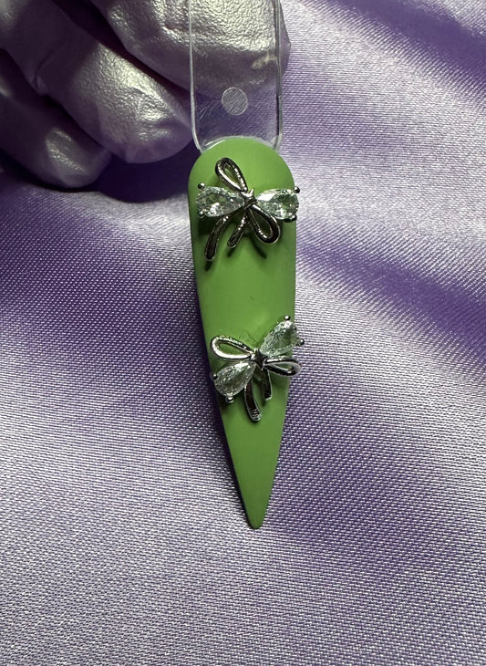 Sparkling Bow Charms(2pcs)