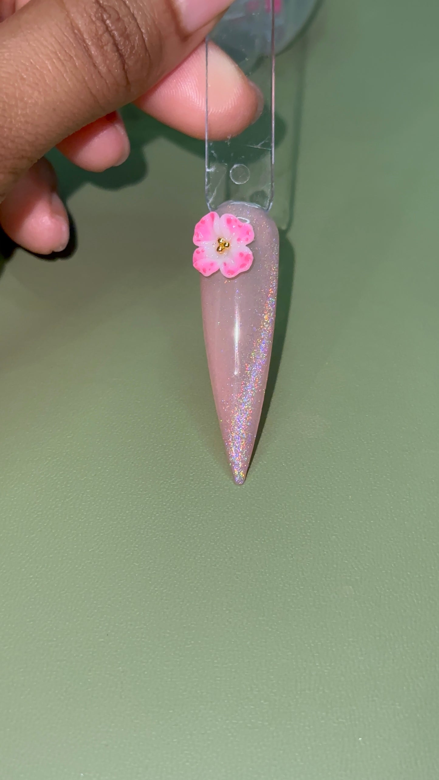 Pink Charms & Pre-Made Flowers(Handmade)